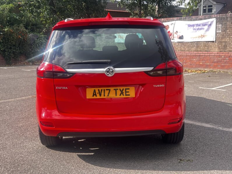 Vauxhall Zafira Tourer 1.4i Turbo SRi Nav Euro 6 5dr AV17TXE